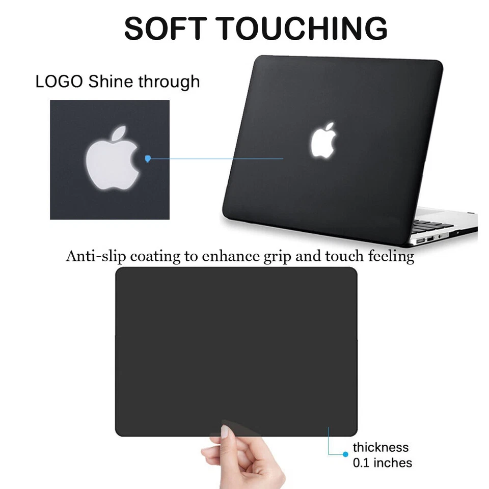 Funda rígida para Macbook Pro 13" M1 M2 A2338 A2289 + Cubierta de teclado + Protector de pantalla Foto 3 de 4