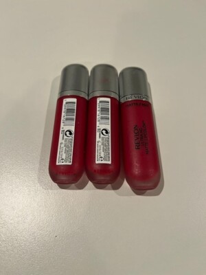 3 PK REVLON ULTRA HD MATTE LIP COLOR 660 HD ROMANCE 0.2 FL.OZ EA 0.6 FL.OZ TOTAL