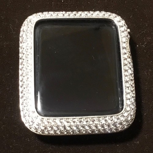 IWATCH CANDY DIAMOND EMBELLISHED BEZEL COVER FOR SERIES 3 A1859 42mm EUC NO BOX - 第 1/10 張圖片