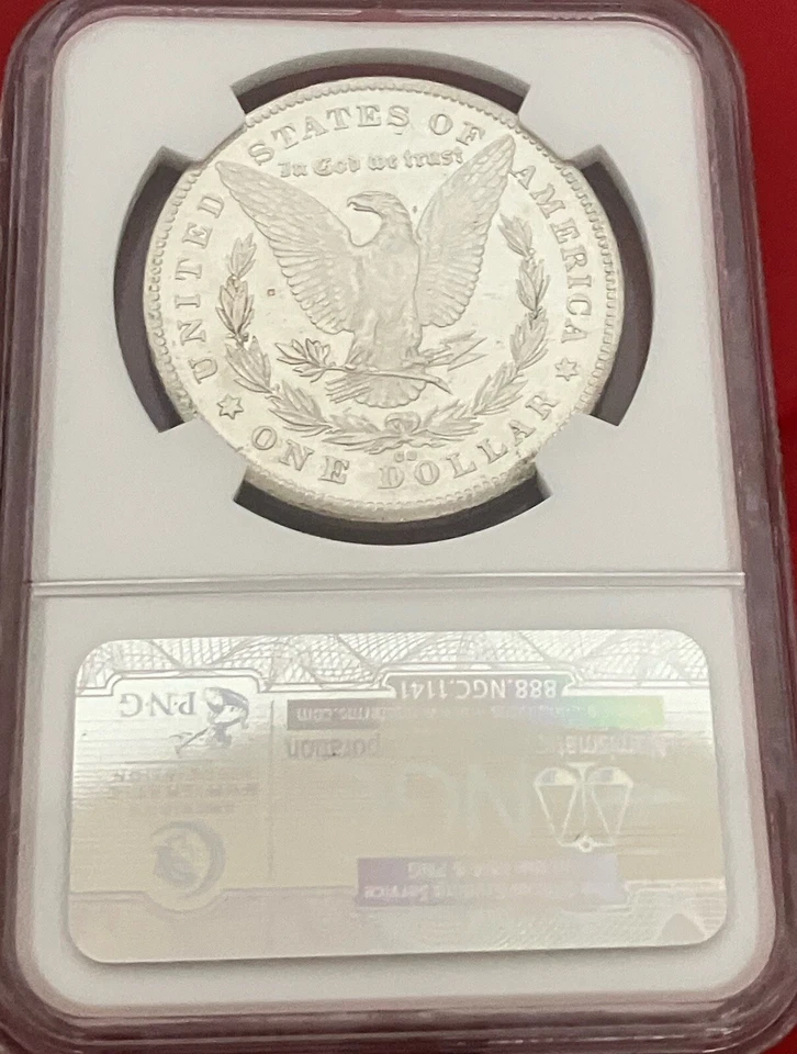 1878 CC CARSON CITY MORGAN SILVER DOLLAR $1 NGC MS 60 PL PROOFLIKE - Image 2 of 2