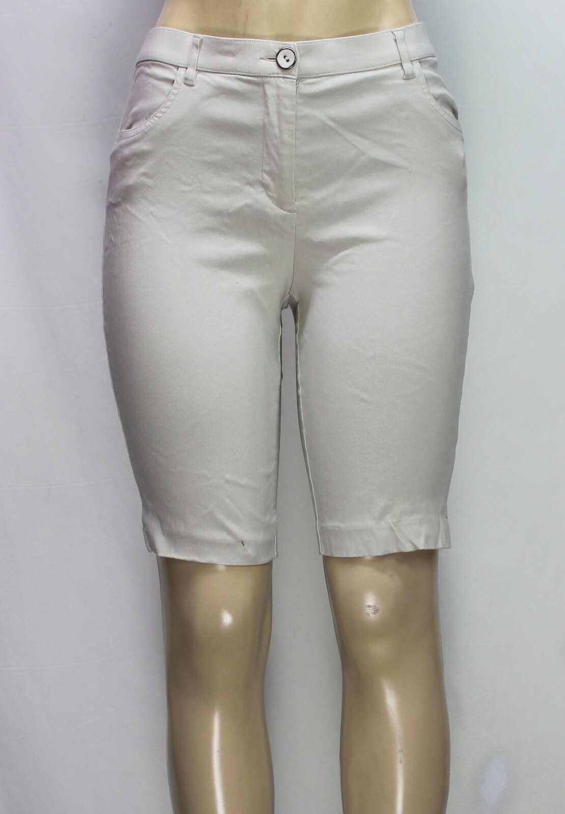 FILA Bermuda donna Coconut Row Palm Beach elasticizzato beige petite taglia 6P