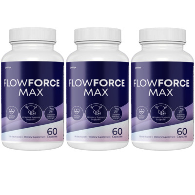 FlowForce Max For Men Vitality & Stamina Support Supplement - 3 Bottles
