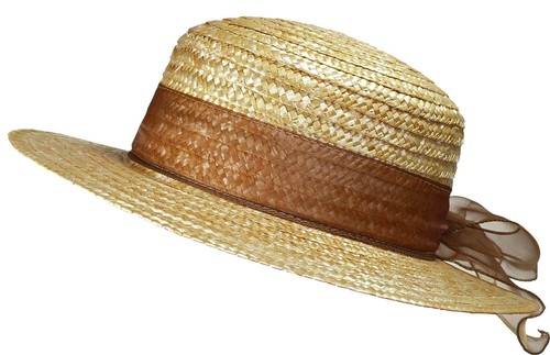 Eleganter Damenhut aus Stroh in 4 Farben Hut Hüte Damenhut - Bild 5 von 5