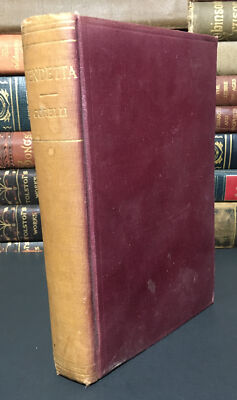 1886 Vendetta! Or The Story Of One Forgotten Marie Corelli Early Oxford Edition