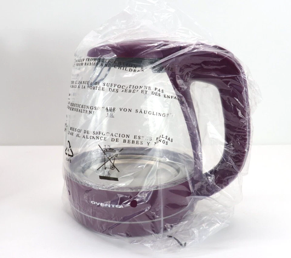 Overnte KG83 Jarra de Repuesto Fucsia 1.5L Vidrio Iluminado Hervidor Sin Base Foto 3 de 4