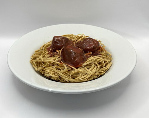 Faux Fake Realistic Food SPAGHETTI and MEATBALLS Dish Stage Prop Display