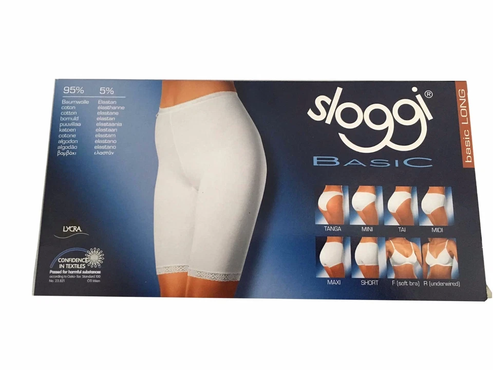 SLOGGI Slip Mujer Mod LONG BLANCO 95% Algodón 5% Lycra - Imagen 2 de 2