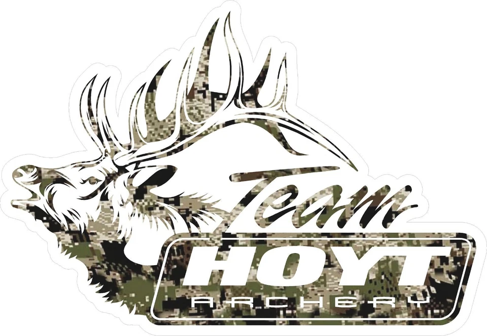 Hoyt Archery Elk Vinyl Sticker Approach Subalpine Vias Whitetail Deer Hunting - Image 2 of 4