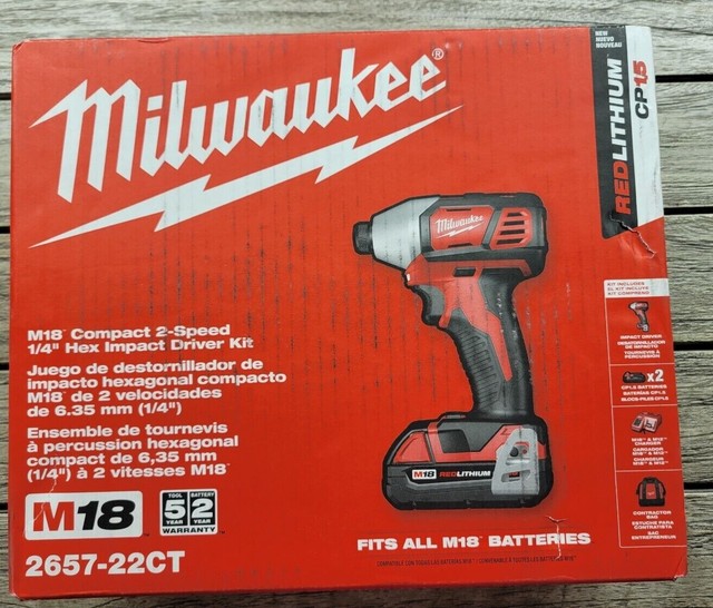 Milwaukee M18 0.25 in Hex Impact Driver 
