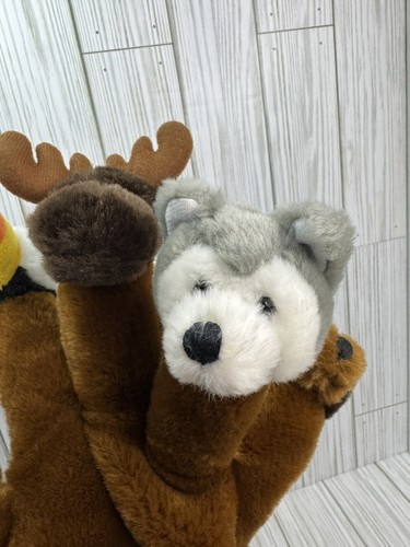 ACE USA Five Finger Hand Puppet Animals Moose Wolf Polar Bear Bird Husky - Picture 8 of 10