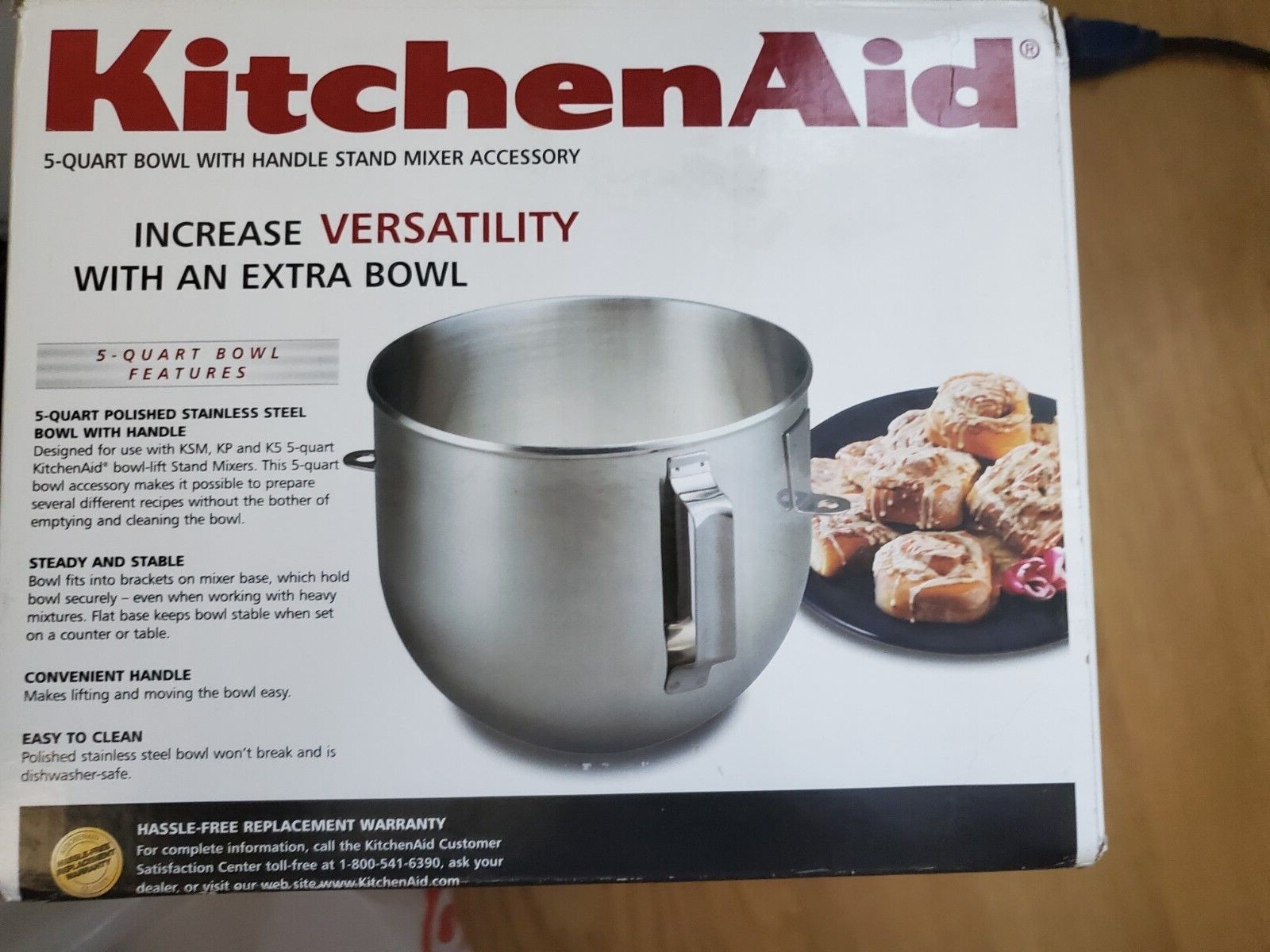 KitchenAid K5THSBP 5qt TiltHead Mixer Bowl with Handle 50946881324 eBay