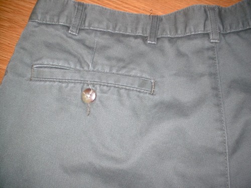 Pantalón Chino Hombre Verde Frente Plano Caqui Carrera Informal 34x30 ¡Envío Gratis a EE. UU.! - Imagen 5 de 7