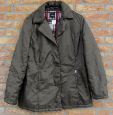 FABIANI Damen Jacke Gr. 42 Übergangsjacke Dunkel Olivgrün leicht gefüttert Super