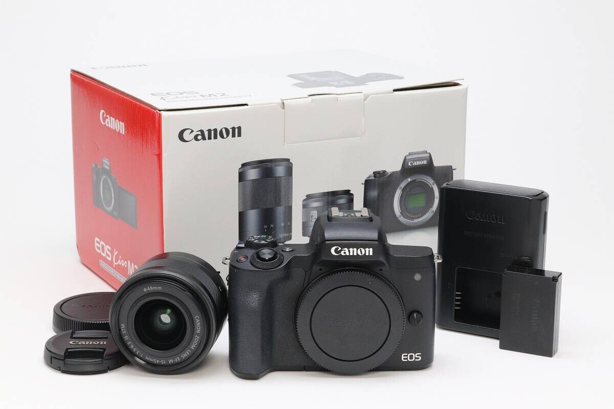 Excellent++】Canon Eos Kiss M2 EF-M 15-45mm Kit 7000clicks Excellent++】Canon Eos Kiss M2 EF-M 15-45mm Kit 7000clicks