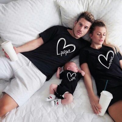 Matching Outfits Daddy Kids T-shirt Baby Bodysuit Family Look Father Son  Clothes | eBay