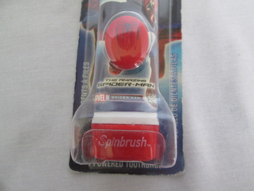 2012 Amazing Spider-Man Kids Spinbrush Powered Toothbrush Marvel New - Picture 3 of 5