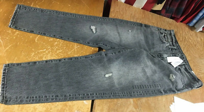 NWT $49 new American Eagle AE Skater Jean Hi-Rise Taper Distressed Womens 29x30