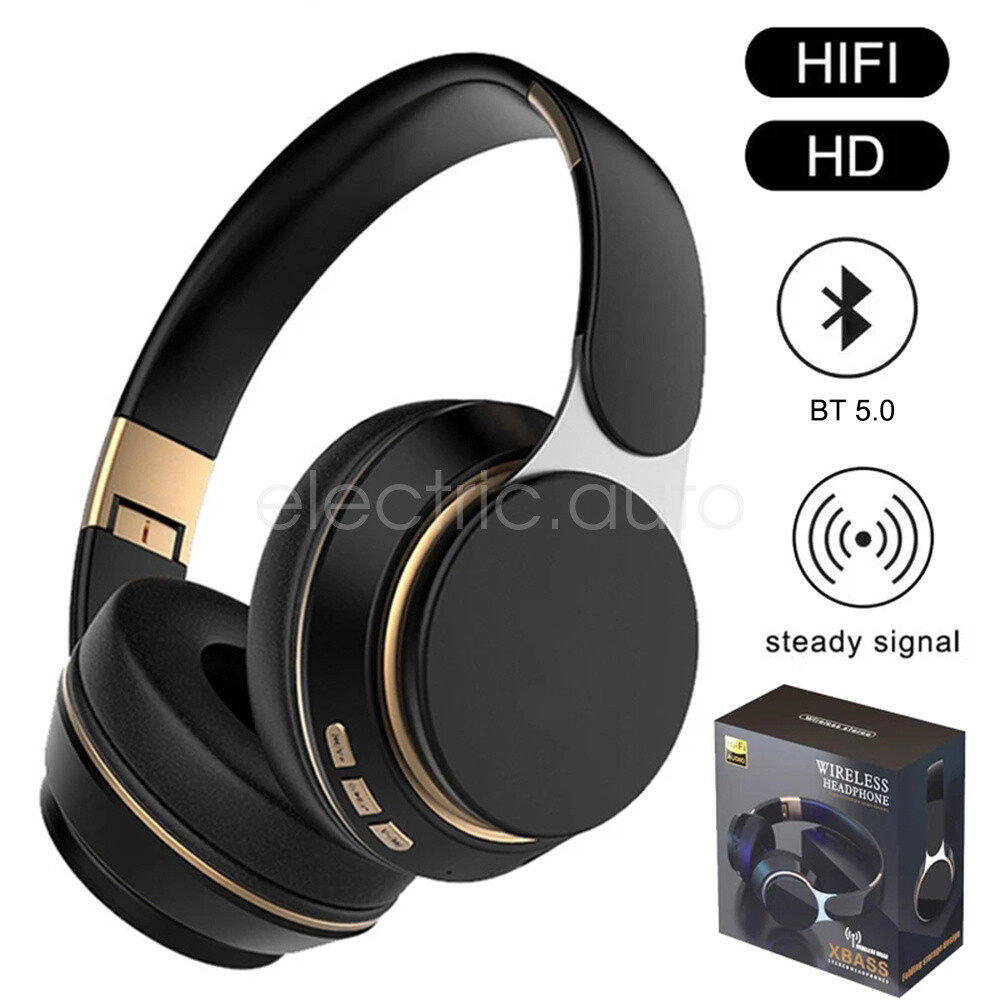 Wireless Bluetooth 5.0 Headphones Headset Over-Ear with Mic Foldable Support 32G