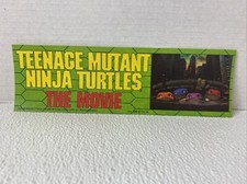TEENAGE MUTANT NINJA TURTLES TMNT THE MOVIE BUMPER STICKER 1990 Mirage Studios