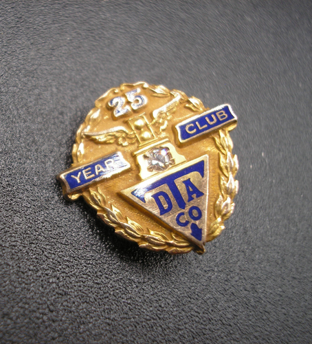 25 year TDA Service Pin - 10K with Diamond - Bild 2 von 3