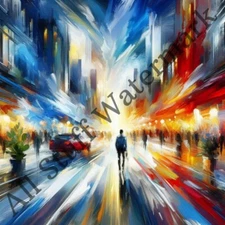 Digital Download City Image Photo Wallpaper Desktop Picture Background AI Art
