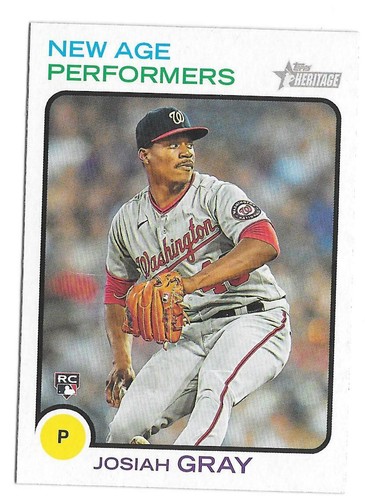2022 Heritage JOSIAH GRAY New Age Performers - WASHINGTON NATIONALS - #NAP-22 - 第 1/1 張圖片