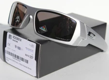OAKLEY Gascan POLARIZED Sunglasses X-Silver/Prizm Black OO9014-C1 RARE