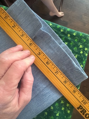 Vtg 1970s FARAH Flared Bell Bottom Polyester Slacks Pants Disco Navy Blue - Picture 11 of 12