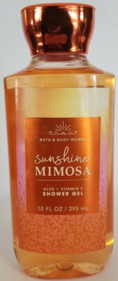 BATH & BODY WORKS SUNSHINE MIMOSA ALOE + VITAMIN E  SHOWER GEL 10 FL OZ