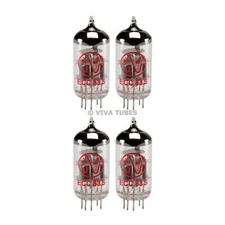 New In Box Gain Matched Quad 4 JJ Electronics Tesla 12AX7 ECC83-S Vacuum Tubes