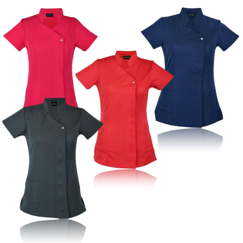 New Work hairdressing Spa Nail Salon Beauty Healthcare Therapist Tunic Uniform  - Picture 1 of 10