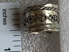 NWOT OR PAZ STERLING SILVER 925  WIDE SPINNER RING SZ 6 MADE IN ISRAEL PZ Au — photo 4