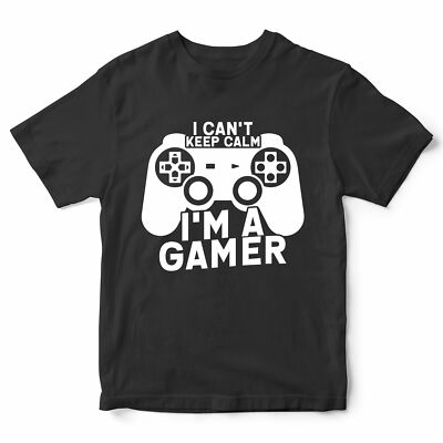 Jungen T-Shirt I Cant Keep Calm Im A Gamer Gaming Geburtstag Geschenk für Gamer Sohn Kind