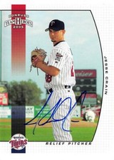 Jesse Crain autographed baseball card (Twins) 2005 Donruss Team Heroes #388