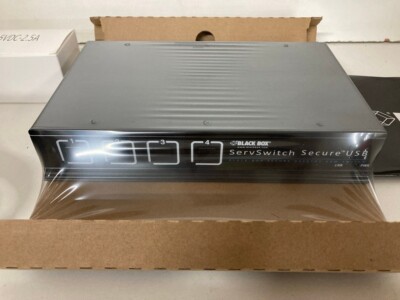 BLACK BOX SERV SWITCH SECURE KVM SWITCH MIT USB, DVI 4 PORT MODEL NO:...