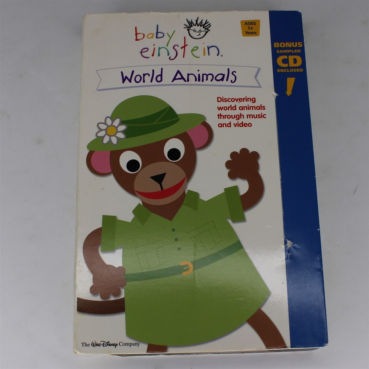 Baby Einstein: World Animals (VHS, 2004) No Bonus CD Used Good