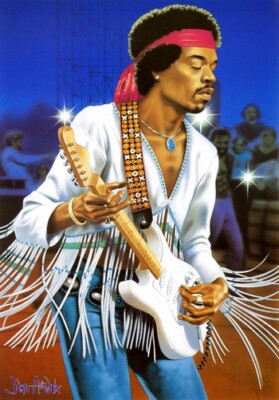 JIMI HENDRIX POSTER - ART 2 - HIGH GLOSS - PHOTO QUALITY INSERT | eBay