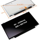 14,0" LED Display matt passend für AUO B140RW02 V.1 B140RTN02.1 LP140WD2TLB1