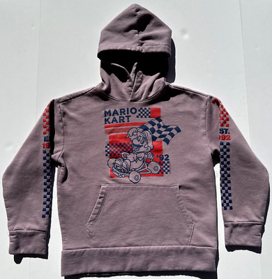Pull à Capuche Mario Kart – Garçon 6-7 Ans – Blanc – Occasion