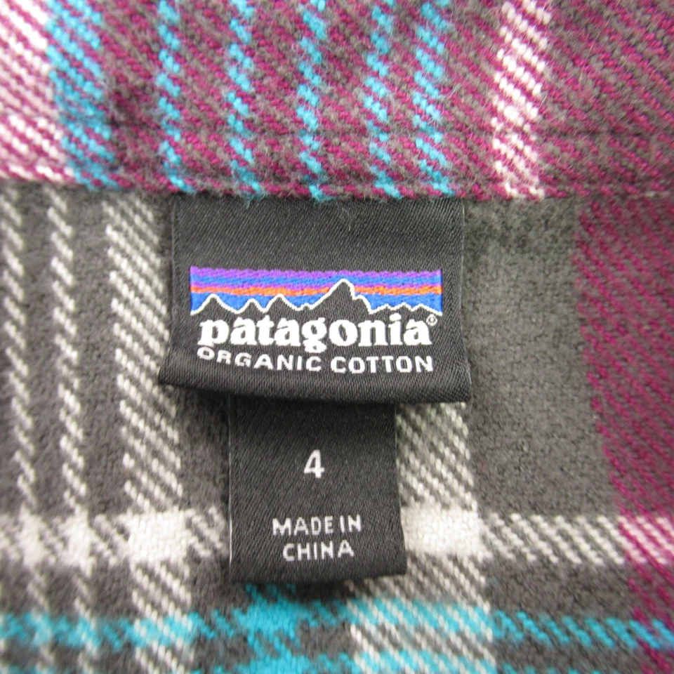 Patagonia Shirt Mens 4 Long Sleeve Button Front Pockets Plaid Outdoors - Image 4 of 4