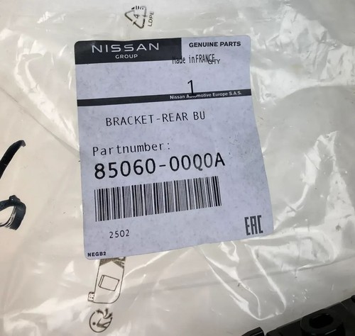 Original Nissan Townstar XFK holder guide bumper rear right 85060-00Q0A - Picture 2 of 6
