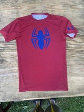 Under Armour Spider Man Shirt Mens Large Compression HeatGear 2014 Marvel Gym