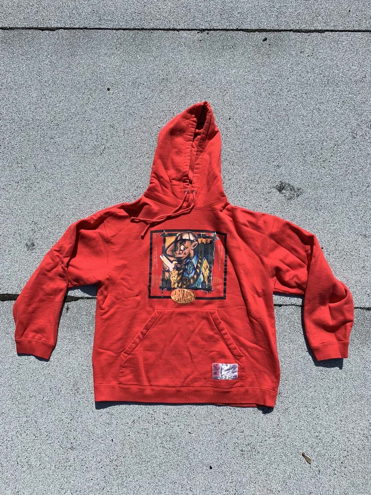 Sweat à capuche homme vintage années 90 Conart Graffiti moyen rare Biggie hip hop suprême