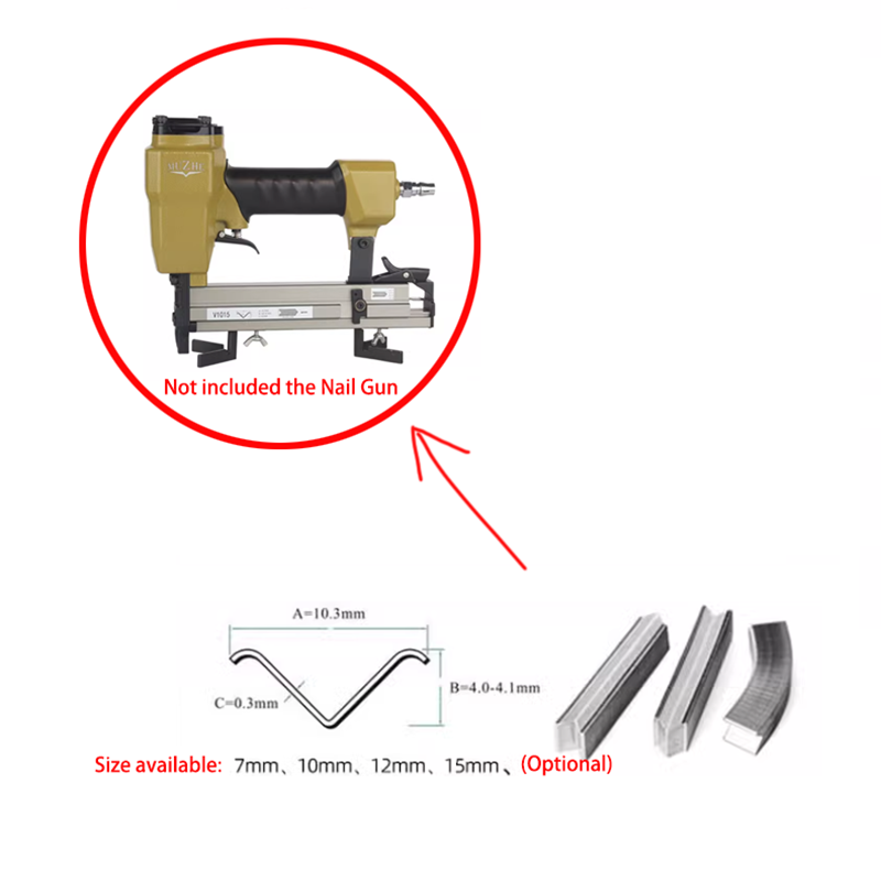4400pcs VType Nails For Pneumatic Joining Gun Joiner Picture Frame