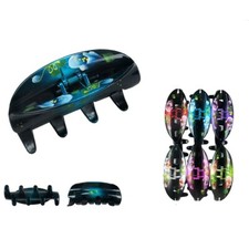 4 pcs Women Long Thick Hair Oval Hair Claw Jaw Clip Clamp Comb Riser XL 4.75"