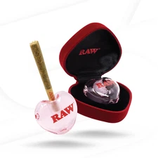 RAW Heart of Glass Cone Holder | Pink