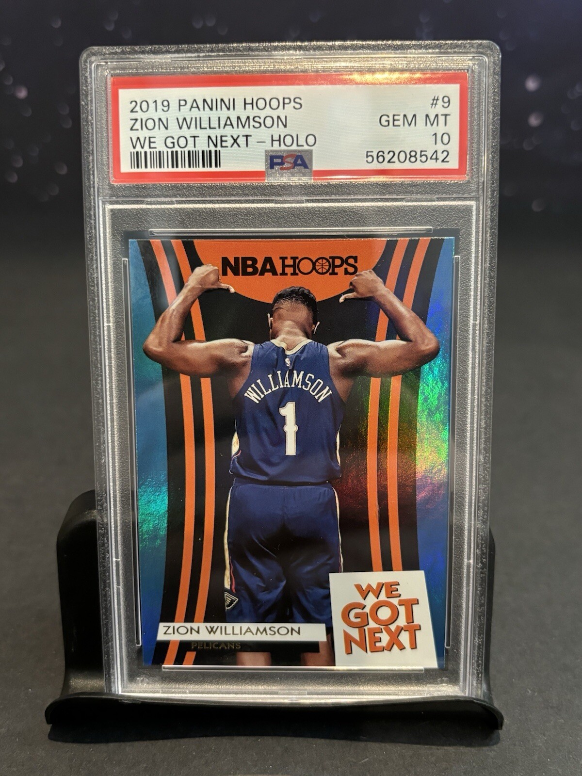 2019 Panini Hoops Zion Williamson #9 Pelicans We Got Next Holo Card - PSA 10