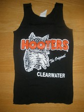 NEW RARE BLACK HOOTERS ORIGINAL UNIFORM HALLOWEEN COSTUME FLORIDA XS W/EXTRA