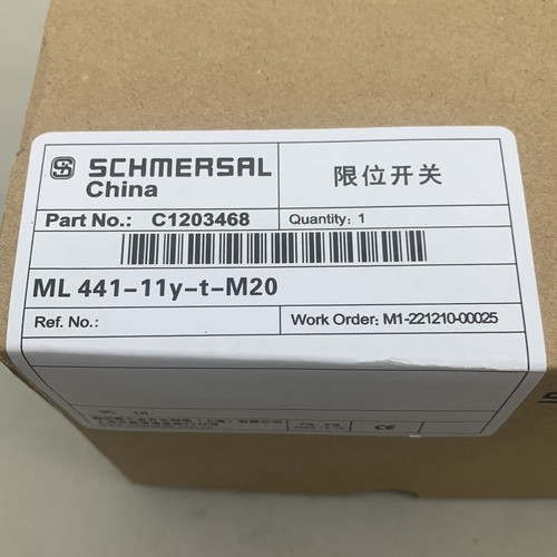 New In Box SCHMERSAL ML441-11Y-T-M20 Limit Switch Free Shipping - Picture 2 of 13