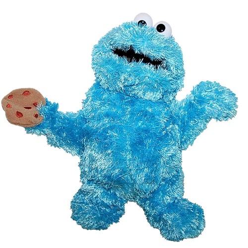 Krümelmonster | Handpuppe | Sesamstrasse | 35 cm | Plüsch Figur | Kuscheltier - Bild 1 von 1